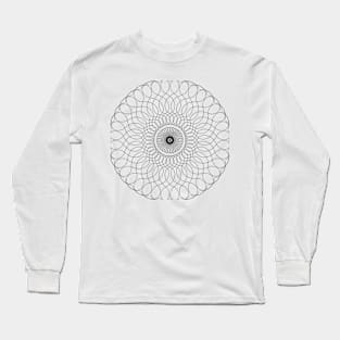 Wavy Circle Pattern Long Sleeve T-Shirt